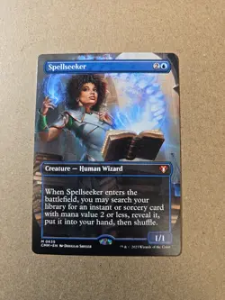 1x BORDERLESS Spellseeker, CMM, Magic: the Gathering, MtG - Image 1