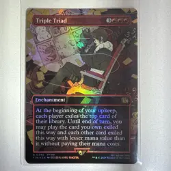 Magic The Gathering Final Fantasy Triple Triad RARE alternative Art holo foil - Image 1