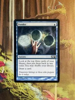 1x Ponder -NM English MTG - Magic 2010 - Image 1