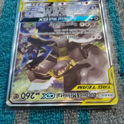 Lucario & Melmetal GX SM192 Sm Holo Tag Team Mint Fresh Pokemon - Image 4