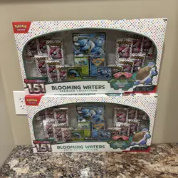 Pokemon Scarlet & Violet 151 Blooming Waters Premium Collection Sealed Lot of 2 - Image 1