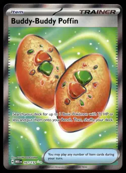 Pokemon TCG ME01: Mega Evolution #167/132 Buddy-Buddy Poffin NM - Image 1