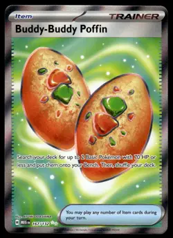 Pokemon TCG ME01: Mega Evolution #167/132 Buddy-Buddy Poffin NM - Image 1