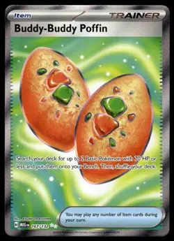 Pokemon TCG ME01: Mega Evolution #167/132 Buddy-Buddy Poffin - Image 1