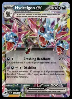 Pokemon TCG SV08: Surging Sparks #119/191 Hydreigon EX - Image 1