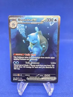 Pokemon Scarlet & Violet 151 Blastoise ex 200/165 Special Illustration Rare NM - Image 1