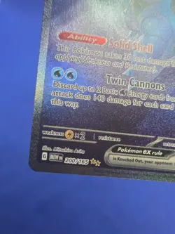 Pokemon Scarlet & Violet 151 Blastoise ex 200/165 Special Illustration Rare NM - Image 5