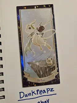 NON TCG Chinese Pokemon Elf Eif Origin Collection Tarot The Fool Mew Gold - Image 1