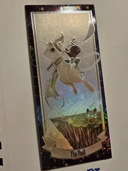 NON TCG Chinese Pokemon Elf Eif Origin Collection Tarot The Fool Mew Gold - Image 2