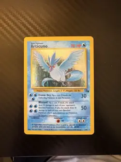 Pokemon TCG Articuno Fossil Holo Excellent Condition Lightly Played - Image 1