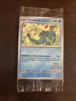 (5) 2024 Pokemon Illustration Contest Sealed 3 Pack Feraligatr Pikachu Toxtric - Image 4