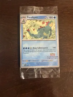 (5) 2024 Pokemon Illustration Contest Sealed 3 Pack Feraligatr Pikachu Toxtric - Image 5