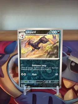 Pokemon Paradox Rift - Liepard - 115/182 - Reverse Holo Sv04 - Image 1