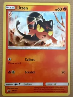 Pokemon TCG Litten SM08 - SM Black Star Promo - Image 1