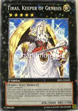 Yu-Gi-Oh 1x Tiras, Keeper of Genesis - BP01 - Starfoil Rare Battle Pack - Image 1