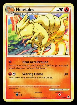 Ninetales 20/95 Rare Unleashed Pokemon Card - Image 1