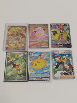Pokemon Rillaboom Gold Rare/Illustration Rare/Full Art/Flying Pikachu Holo Cards - Image 1