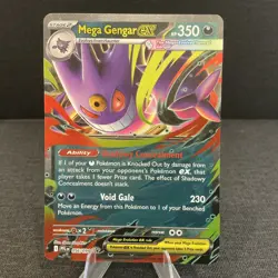 Mega Gengar ex 056/094 Phantasmal Flames Double Rare Holo Pokemon TCG Card - Image 1