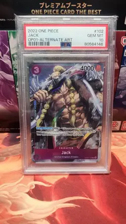 One Piece Card Jack Alt Art OP01-102 Romance Dawn English ACE 10 - Image 1