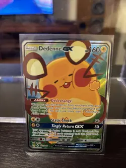 Pokemon TCG Dedenne GX 195a/214 Alternate Art Promos Holo Collectible Card - Image 3
