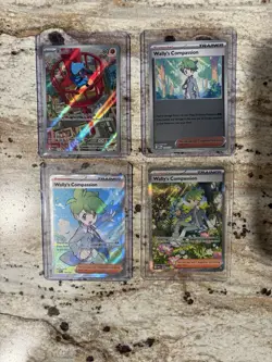 Mega Evolutions Pokemon EBT Promo & Wally’s Compassion Set Card Lot Of 4 - Image 1