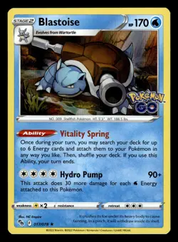 Venusaur 003/078 & Blastoise 017/078 Holo Rare Pokemon Go Pokemon Card - Image 2