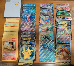 Pokemon Jumbo Card Lot of 95 Includes First Partner Complete Set of 25 w/ Binder - Image 1