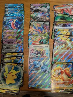 Pokemon Jumbo Card Lot of 95 Includes First Partner Complete Set of 25 w/ Binder - Image 3