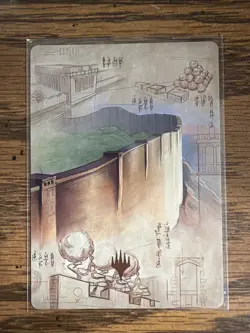 The Walls of Ba Sing Se Art Card (Gold-Stamped Planeswalker Symbol) Avatar MTG - Image 1