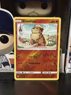 Pokemon TCG Unbroken Bonds - Growlithe #21/214 - Uncommon Reverse Holo Card - Image 1