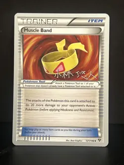 Pokemon Muscle Band 2014 World Championships 121/146 Regular Uncommon Card NM - Image 1