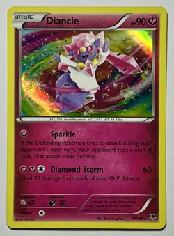 Diancie 71/119 (LP) Holo Rare XY Series: Phantom Forces 2014 Pokemon Card - Image 1
