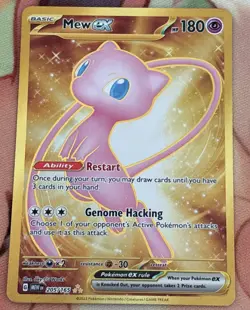 Pokemon Mew EX 205/165 Holo Card SV Scarlet and Violet 151 Series - Image 1