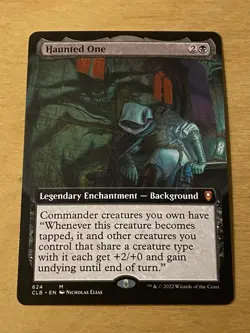 Magic The Gathering MTG HAUNTED ONE EXTENDED ART Battle for Baldur's Gate NM - Image 1