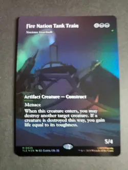 Fire Nation Tank Train (Borderless Foil) Mythic MTG Avatar Eternal - Image 1