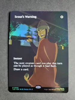 Scout's Warning (Borderless Foil) Mythic MTG Avatar Eternal - Image 1