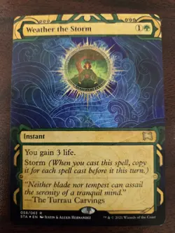 Weather the Storm NM ETCHED FOIL Strixhaven: Mystical Archive MTG FREE SHIP - Image 1