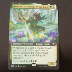 Jenson Carthalion, Druid Exile Ext. Art MTG Dominaria United Commander M 78 NM - Image 1