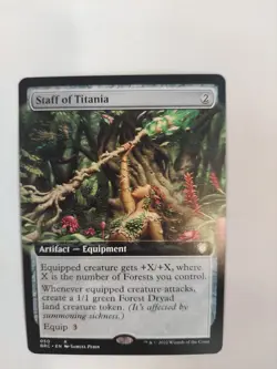 Staff of Titania (Extended Art) Commander: the Brothers' War Regular - Image 1