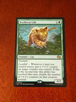 MTG Scythecat Cub Foundations Jumpstart Regular #0024 - Image 1