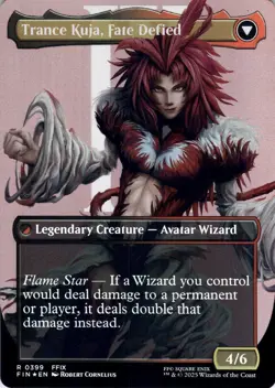 Kuja, Genome Sorcerer FOIL BORDERLESS Final Fantasy Magic MTG NM - Image 2