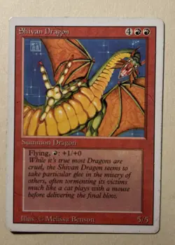 Shivan Dragon - Revised Edition (3ED) - MTG - NM Unplayed - Image 1