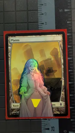 Plains x Princess "Ill show you mine"(foil) MtG Alter Hand-Crafted! Anime Waifu - Image 1