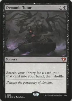 Demonic Tutor M Commander Masters 150 NM MTG - Image 1