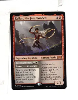 MTG SkeenAB Kellan the Fae-Blooded from WOE. NM. - Image 1