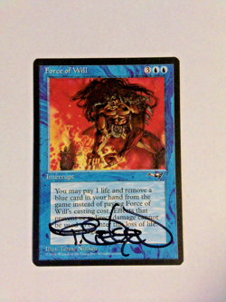 MTG Force of Will Alliances Signed Terese Nielsen - Image 1