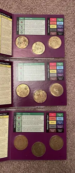 Vintage Pokemon Battling Coin Game Lot! 36 Coins - Image 5