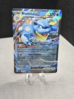 2024 Pokemon Stellar Crown BLASTOISE EX Double Rare 030/142 - Image 1