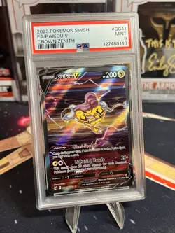 Raikou V Full Art PSA 9 MINT 2023 Pokemon SWSH Crown Zenith #GG41/GG70 - Image 1