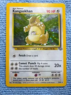Pokemon TCG Kangaskhan Jungle 5/64 Holo - Vintage - MP - Image 1